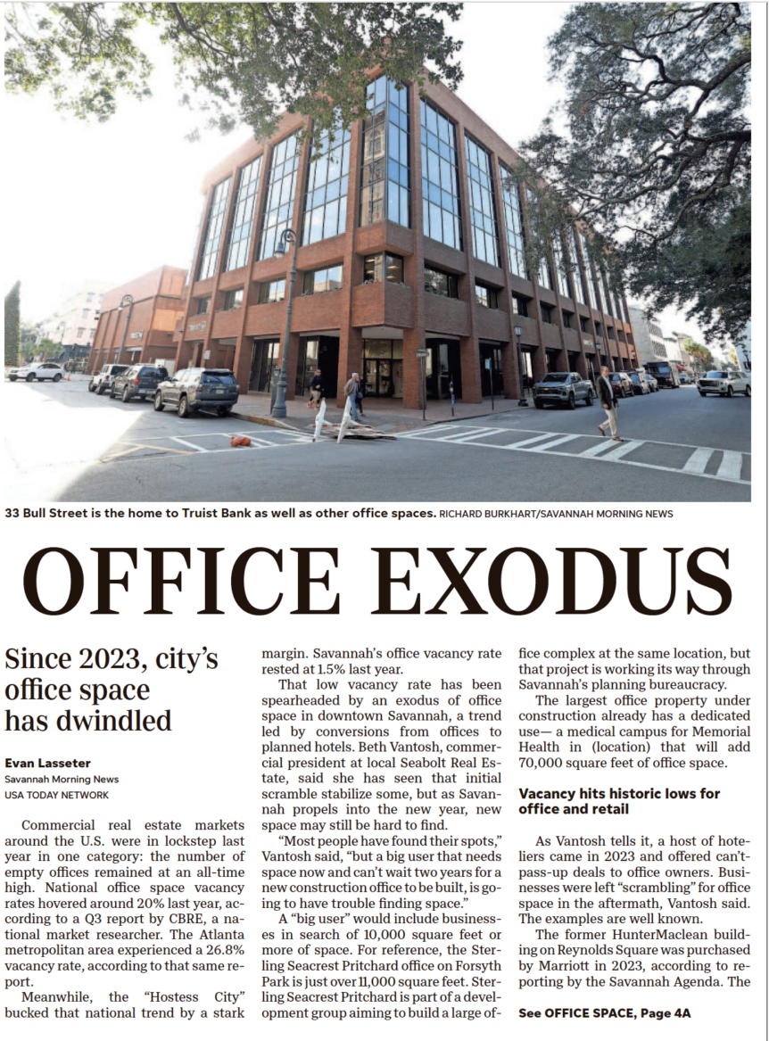 Office Exodus: Since 2023, Savannah's office space has dwindled. What will 2025 bring?